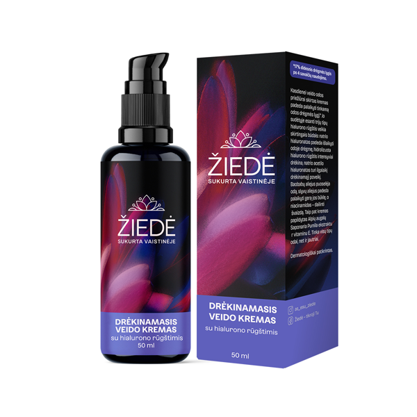 ŽIEDĖ, drėkinamasis veido kremas su hialurono rūgštimis, 50ml paveikslėlis