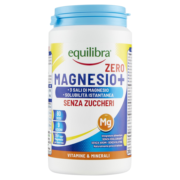 EQUILIBRA, Magnis + Zero, milteliai, 200 g paveikslėlis EQUILIBRA, Magnis + Zero, milteliai, 200 g paveikslėlis