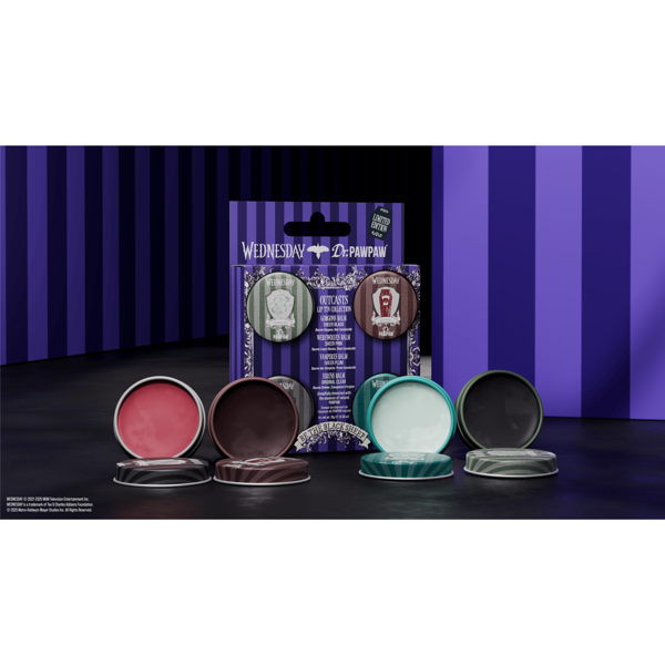 Dr.PAWPAW, WEDNESDAY, lūpų balzamų su atspalviais rinkinys, 4vnt, 40g Dr.PAWPAW, WEDNESDAY, lūpų balzamų su atspalviais rinkinys, 4vnt, 40g