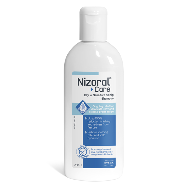 NIZORAL CARE DRY & SENSITIVE SCALP, šampūnas, 200ml paveikslėlis NIZORAL CARE DRY & SENSITIVE SCALP, šampūnas, 200ml paveikslėlis