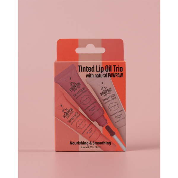Dr.PAWPAW, NUDE LIP OIL TRIO, lūpų aliejų rinkinys, 3vnt, 24ml