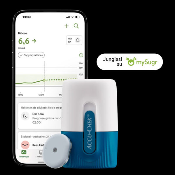 Accu-Chek® SmartGuide nuolatinio gliukozės stebėjimo sistema 1 vnt. (Roche Diabetes Care AG) paveikslėlis Accu-Chek® SmartGuide nuolatinio gliukozės stebėjimo sistema 1 vnt. (Roche Diabetes Care AG) paveikslėlis