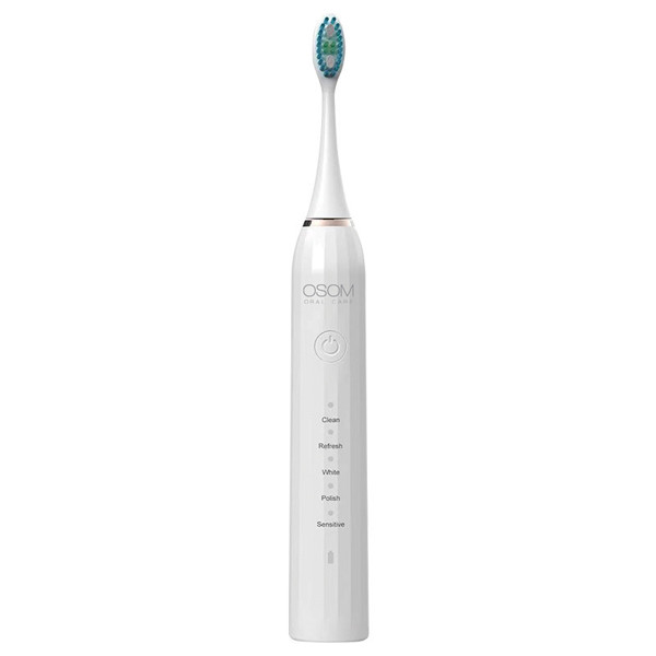 OSOM Oral Care  elektrinis dantų šepetėlis  Sonic Toothbrush White OSOMORALM1WH, baltos spalvos