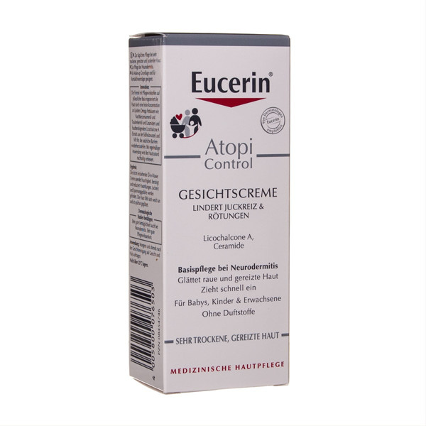 EUCERIN ATOPICONTROL, veido kremas, 50 ml paveikslėlis