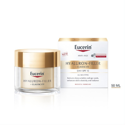 EUCERIN HYALURON - FILLER + ELASTICITY, dieninis kremas, SPF15, 50 ml paveikslėlis