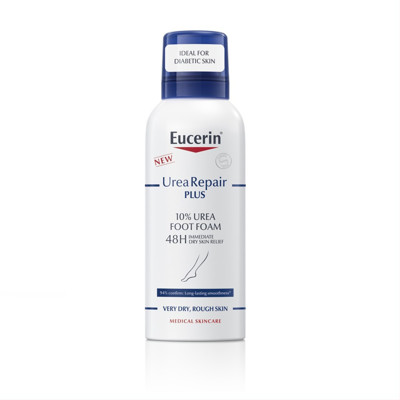 EUCERIN, UREAREPAIR PLUS, 10% ŠLAPALO PĖDŲ PUTOS YPAČ SAUSOMS IR ĮTRŪKUSIOMS PĖDOMS, 150ml paveikslėlis
