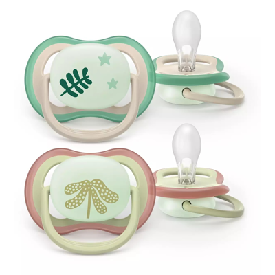 PHILIPS AVENT „Ultra air Naktinis“ Čiulptukas, silikoninis nuo 6-18 mėn. N2 SCF376/31 paveikslėlis