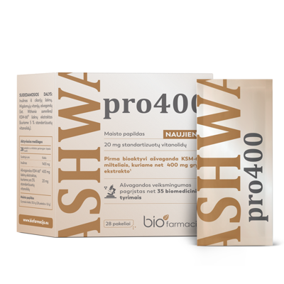 ASHWA PRO 400, 28 paketėliai geriamajam tirpalui paveikslėlis