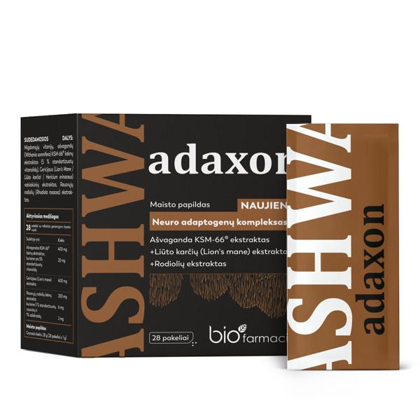 ASHWA ADAXON, 28 paketėliai geriamajam tirpalui paveikslėlis