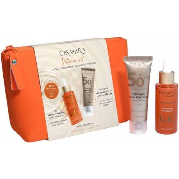 Casmara veido priežiūros priemonių rinkinys Vitamin Set CASAL2402, 2x50 ml Casmara veido priežiūros priemonių rinkinys Vitamin Set CASAL2402, 2x50 ml