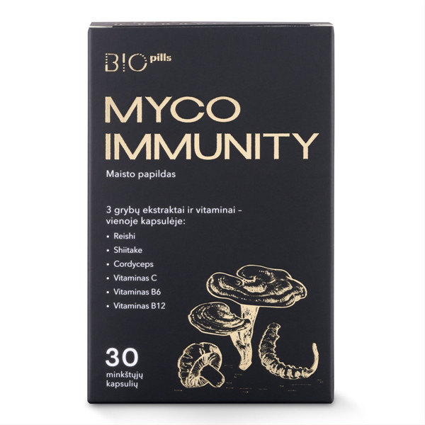 MYCO IMMUNITY, imunitetui, 30 kapsulių paveikslėlis