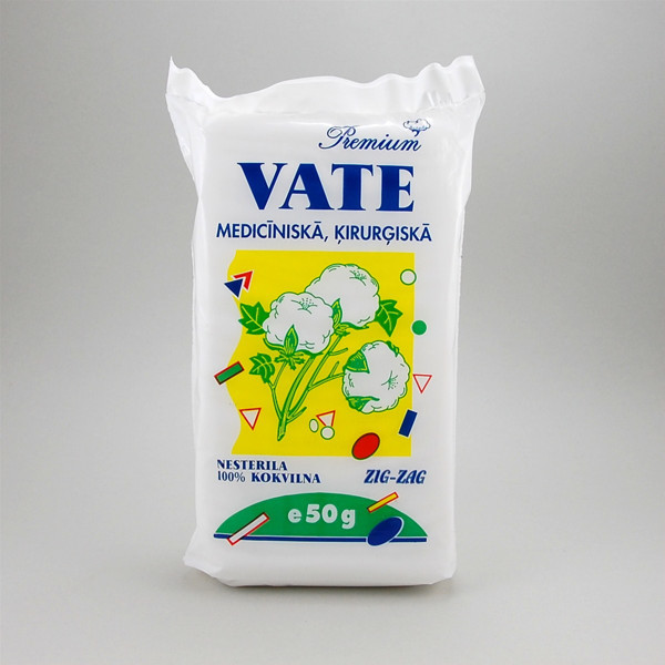 Vata Zig-Zag medicininė chirurginė Premium 50g  paveikslėlis