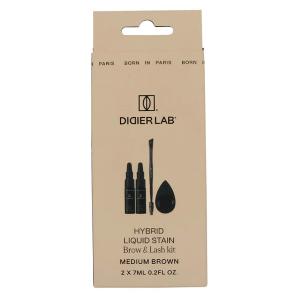 DIDIER LAB hibridinis antakių ir blakstienų dažymo rinkinys Medium Brown, 2x7ml DIDIER LAB hibridinis antakių ir blakstienų dažymo rinkinys Medium Brown, 2x7ml