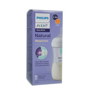 PHILIPS AVENT NATURAL RESPONSE, Buteliukas su papildomu „AirFree“ vožtuvu, SCY673/01 , 260ml paveikslėlis