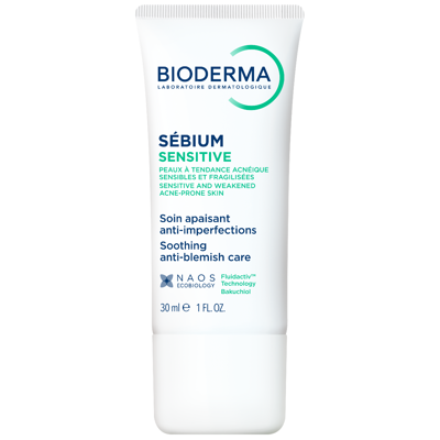 BIODERMA SEBIUM SENSITIVE, intensyviai raminantis kremas jautriai, riebiai, į aknę linkusiai odai, 30 ml paveikslėlis