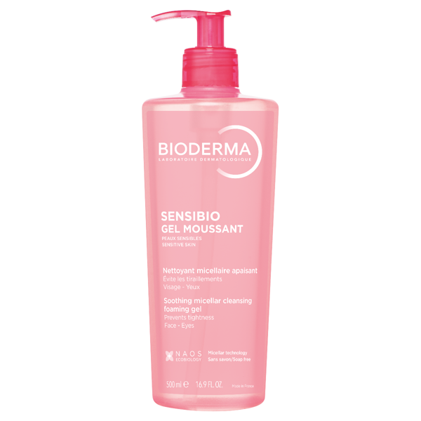 BIODERMA SENSIBIO GEL MOUSSANT, švelnus micelinis gelinis prausiklis jautriai odai , 500 ml paveikslėlis BIODERMA SENSIBIO GEL MOUSSANT, švelnus micelinis gelinis prausiklis jautriai odai , 500 ml paveikslėlis