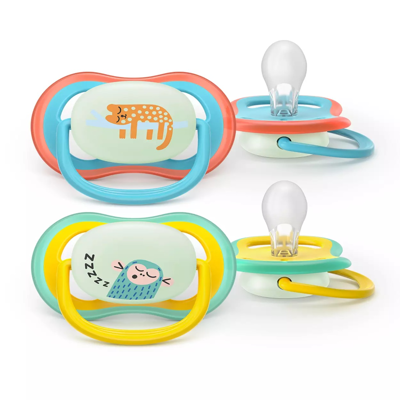 Čiulptukas Avent silikoninis nuo 18 mėn. N2 „Ultra air Naktinis“ SCF376/32 (Philips AVENT) paveikslėlis