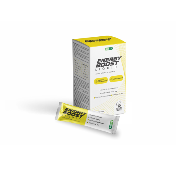  ENERGY BOOST Liquid, 20 vartojimui paruoštų paketėlių paveikslėlis