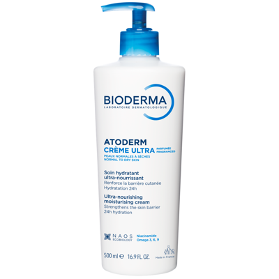 BIODERMA ATODERM CRÈME ULTRA PARFUME, intensyviai maitinantis kremas sausai odai, 500 ml paveikslėlis