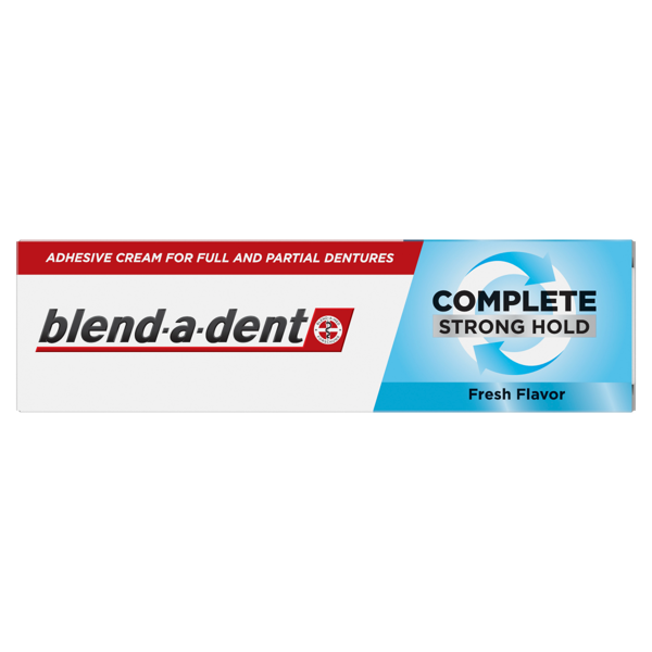 BLEND-A-DENT COMPLETE STRONG HOLD FRESH FLAVOR, Fiksuojamasis dantų protezų kremas, 47g paveikslėlis