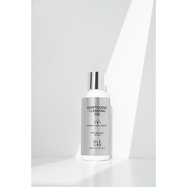 OLÈ LAB švelnus gelinis prausiklis su adaptogenais, 150 ml