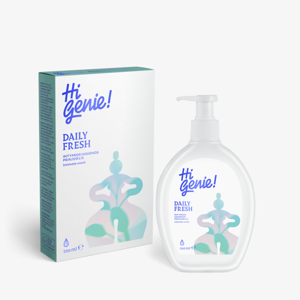 HI GENIE! DAILY FRESH, Intymios higienos prausiklis, 200 ml paveikslėlis