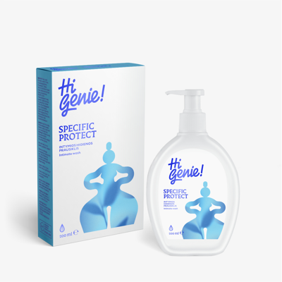 HI GENIE! SPECIFIC PROTECT, Intymios higienos prausiklis, 200 ml paveikslėlis