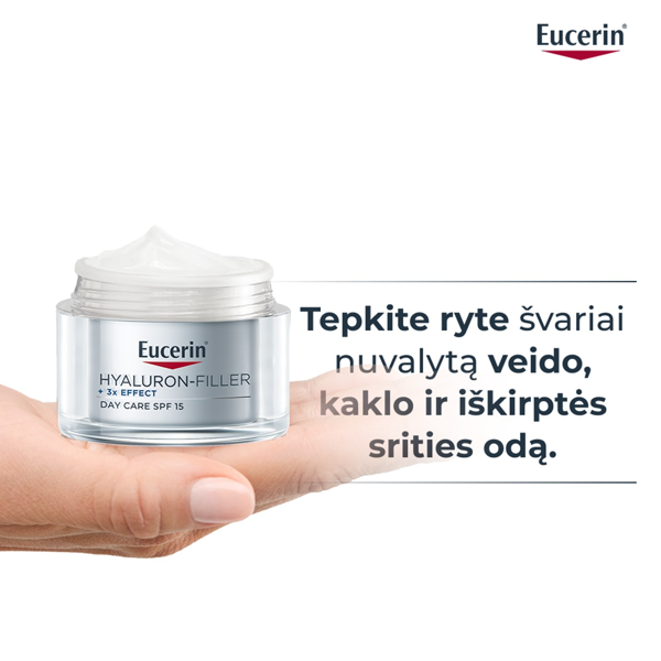 EUCERIN HYALURON - FILLER, dieninis kremas sausai odai, SPF 15, 50 ml paveikslėlis EUCERIN HYALURON - FILLER, dieninis kremas sausai odai, SPF 15, 50 ml paveikslėlis