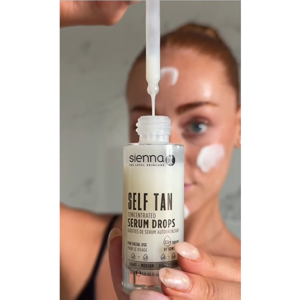 Sienna X koncentruoti savaiminio įdegio lašai, SELF TAN, 30ml