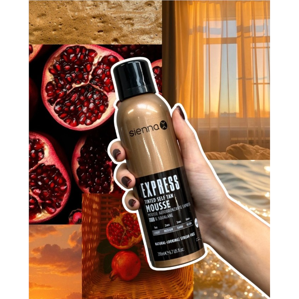 Sienna X savaiminio įdegio putos, EXPRESS, 200ml Sienna X savaiminio įdegio putos, EXPRESS, 200ml