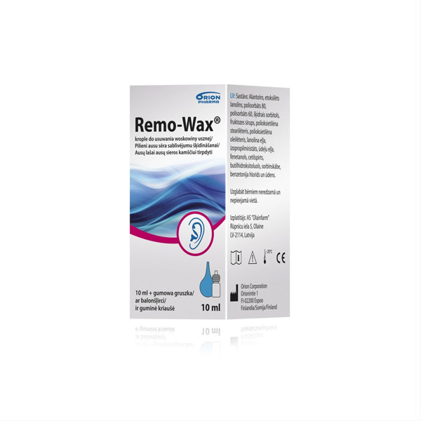 REMOWAX, ausų lašai, 10 ml  paveikslėlis