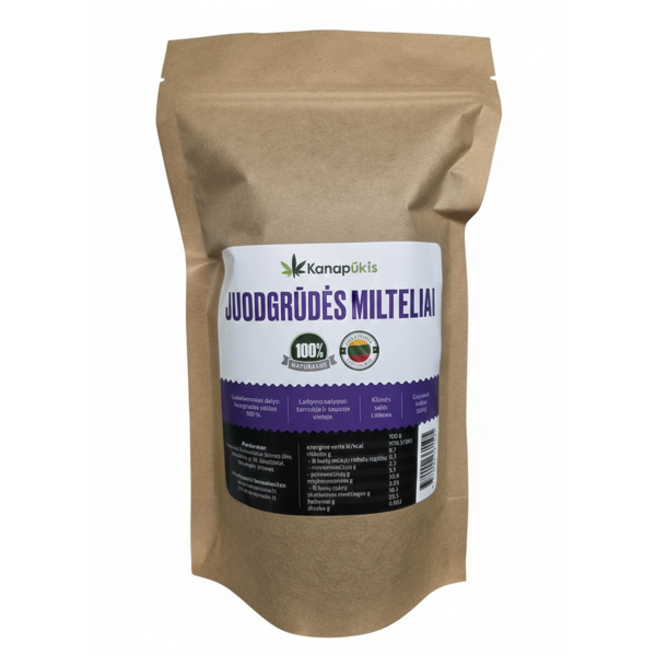 KANAPŪKIS Juodgrūdės milteliai 300 g. KANAPŪKIS Juodgrūdės milteliai 300 g.