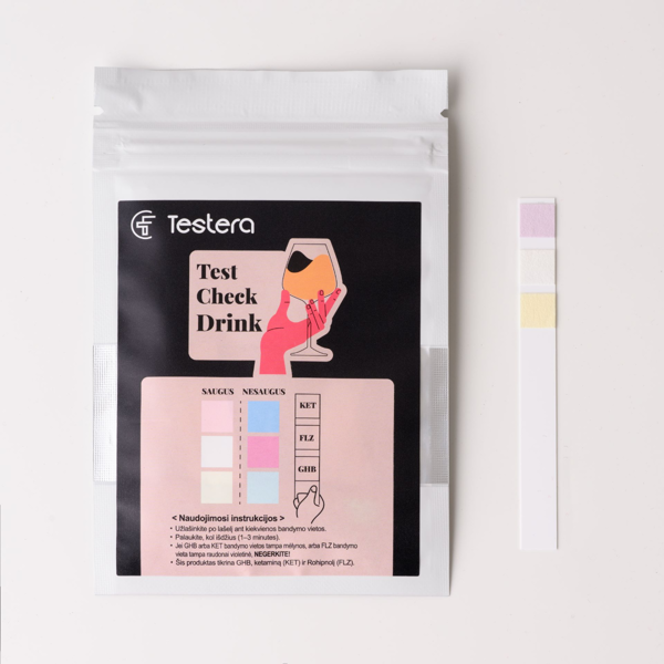 TESTERA TEST CHESCK DRINK juostelės, 10vnt. paveikslėlis
