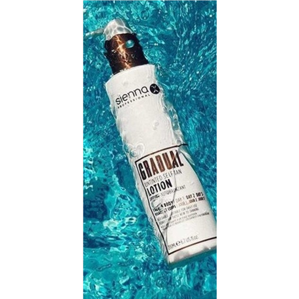 SIENNA X savaiminio įdegio losjonas GRADUAL, 200ml