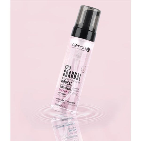 SIENNA X skaidrios savaiminio įdegio putos GRADUAL TAN, 190 ml