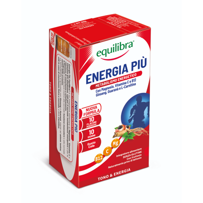 EQUILIBRA ENERGY PLUS, 15 ml, 10 buteliukų paveikslėlis