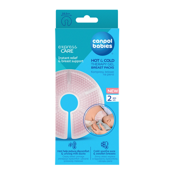 CANPOL BABIES HOT&COLD 78/023, geliniai kompresai krūtims, 2 vnt. paveikslėlis