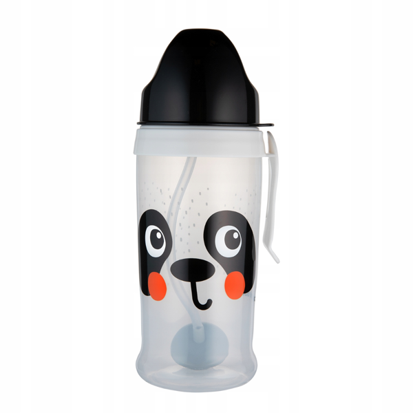 CANPOL BABIES BabiesBoo panda 56/510_whi, neišsipilanti sportinė gertuvė su šiaudeliu, 270 ml paveikslėlis CANPOL BABIES BabiesBoo panda 56/510_whi, neišsipilanti sportinė gertuvė su šiaudeliu, 270 ml paveikslėlis