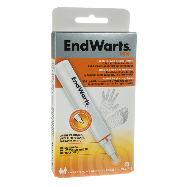 ENDWARTS PEN, pieštukinis aplikatorius karpų šalinimui, 3 ml paveikslėlis ENDWARTS PEN, pieštukinis aplikatorius karpų šalinimui, 3 ml paveikslėlis