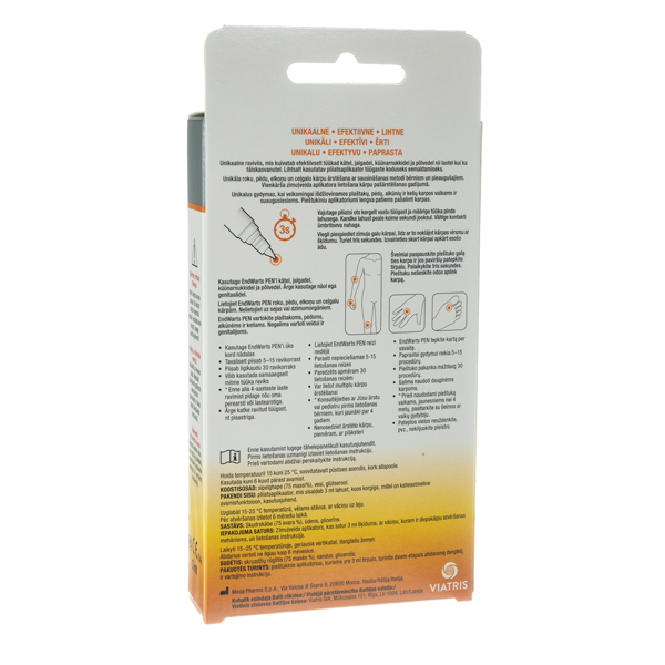 ENDWARTS PEN, pieštukinis aplikatorius karpų šalinimui, 3 ml paveikslėlis ENDWARTS PEN, pieštukinis aplikatorius karpų šalinimui, 3 ml paveikslėlis