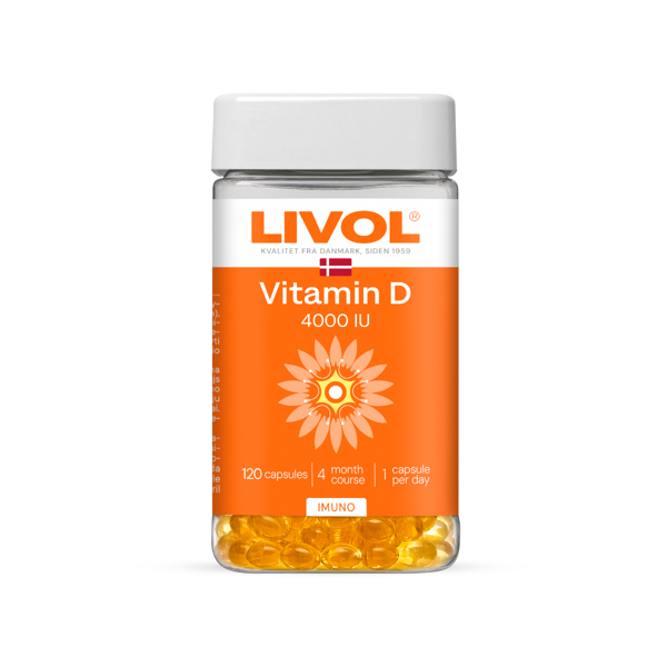 LIVOL EXTRA VITAMINAS D 4000 TV, 120 kapsulių paveikslėlis LIVOL EXTRA VITAMINAS D 4000 TV, 120 kapsulių paveikslėlis