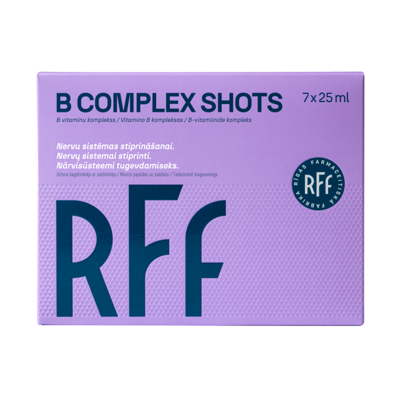 B COMPLEX SHOTS, 25 ml, 7 vnt. paveikslėlis B COMPLEX SHOTS, 25 ml, 7 vnt. paveikslėlis