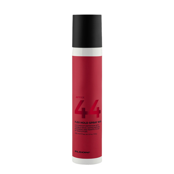 Modeliuojantis purškiamas vaškas ELGON AFFIXX 44 FLEX HOLD SPRAY WAX, 200 ml Modeliuojantis purškiamas vaškas ELGON AFFIXX 44 FLEX HOLD SPRAY WAX, 200 ml