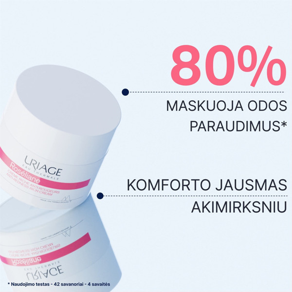 Uriage Roseliane, riebus kremas veidui, 50ml paveikslėlis Uriage Roseliane, riebus kremas veidui, 50ml paveikslėlis