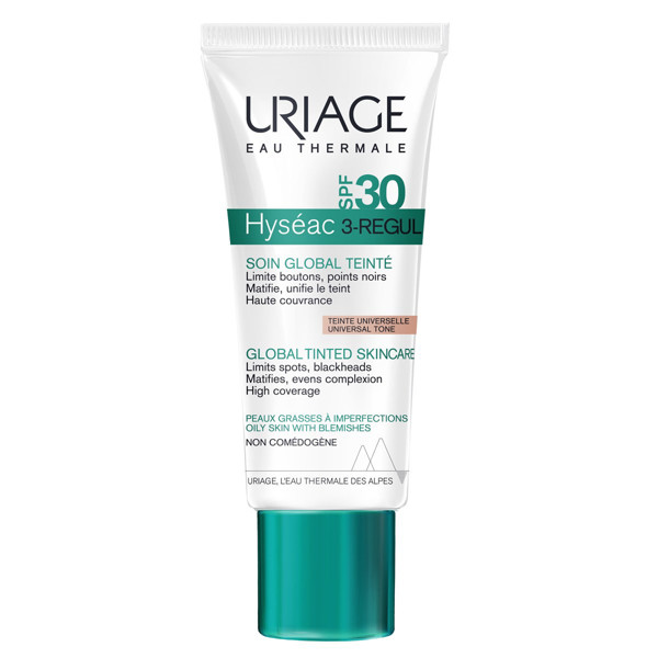 URIAGE HYSEAC 3-REGUL GLOBAL, lengvas, toninis kremas, SPF30, 40 ml paveikslėlis