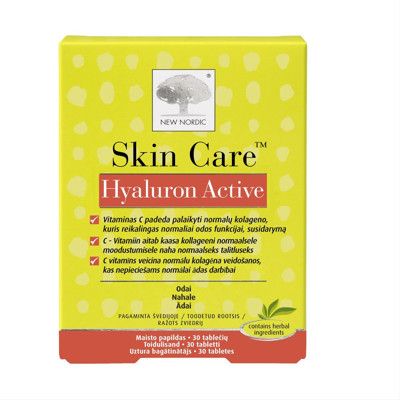 NEW NORDIC SKIN CARE HYALURON ACTIVE, 30 tablečių  paveikslėlis