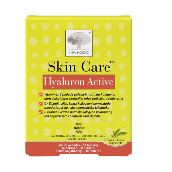 NEW NORDIC SKIN CARE HYALURON ACTIVE, 30 tablečių  paveikslėlis