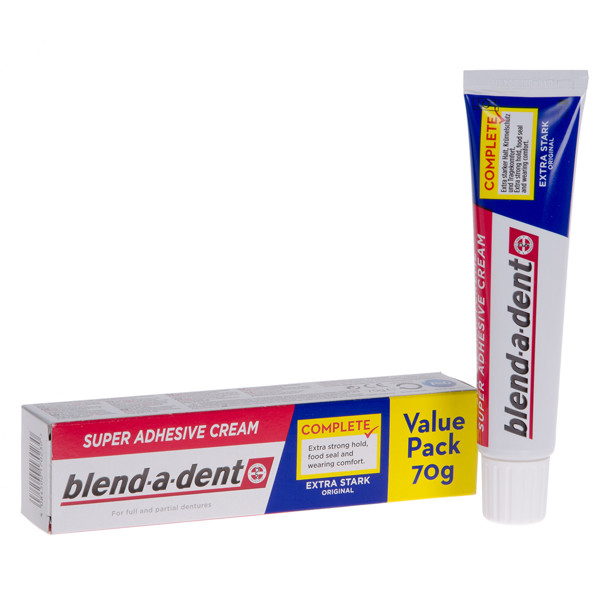 BLEND-A-DENT REGULAR, burnos dantų protezų lipnus kremas, 70 g  paveikslėlis