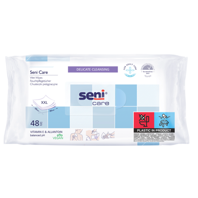SENI CARE, drėgnos servetėlės, 48 vnt. paveikslėlis