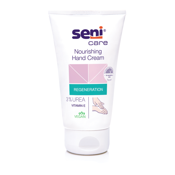SENI CARE, rankų kremas su 3 % šlapalu, 100 ml paveikslėlis SENI CARE, rankų kremas su 3 % šlapalu, 100 ml paveikslėlis